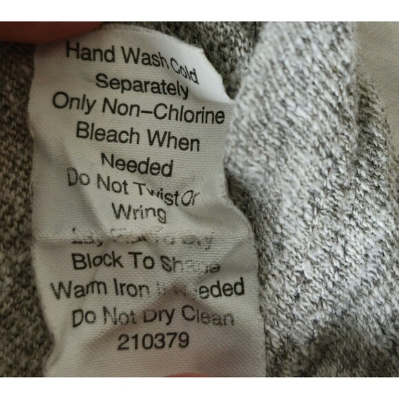 CAbi 100% Cotton Knit Tank Top Gray Chiffon Stripe Racerback Style 557 Size S - Picture 7 of 8